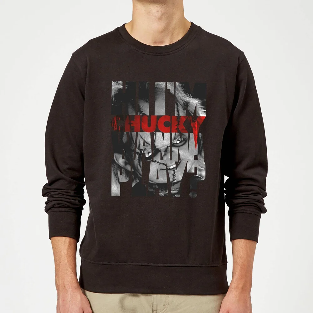 Chucky Typographic Pullover - Schwarz - S Bild 1