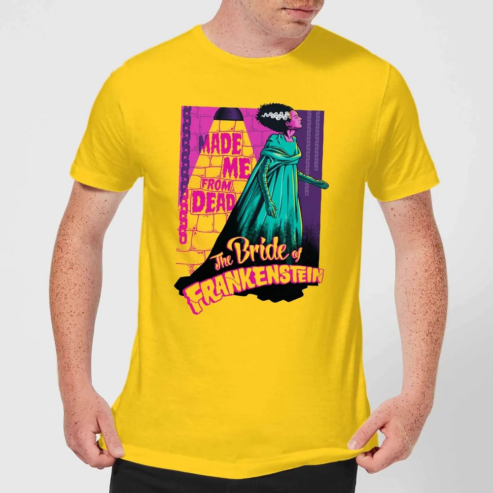 Universal Monsters Retro Bride Of Frankenstein Herren T-Shirt - Gelb - S Bild 1