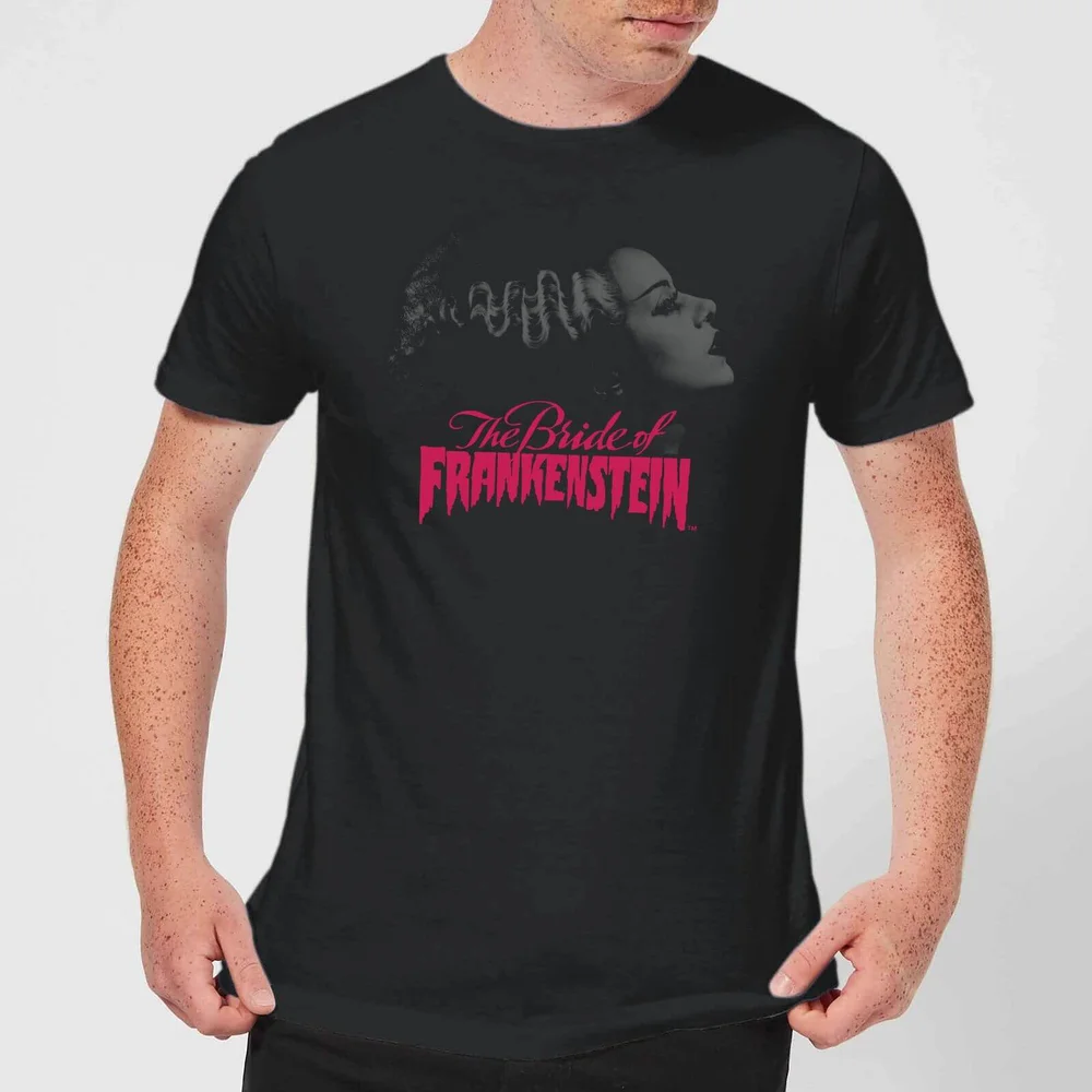 Universal Monsters Bride Of Frankenstein Grauscale Herren T-Shirt - Schwarz - L Bild 1