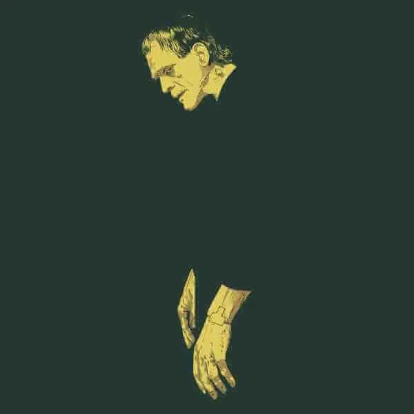 Universal Monsters Frankenstein Illustrated Herren T-Shirt - Dunkelgrün