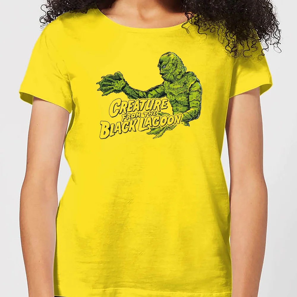 Universal Monsters Der Schrecken Vom Amazonas Retro Crest Damen T-Shirt - Gelb - S Bild 1