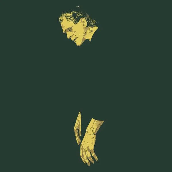 Universal Monsters Frankenstein Illustrated Damen T-Shirt - Dunkelgrün