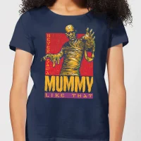 Universal Monsters Die Mumie Retro Damen T-Shirt - Navy Blau
