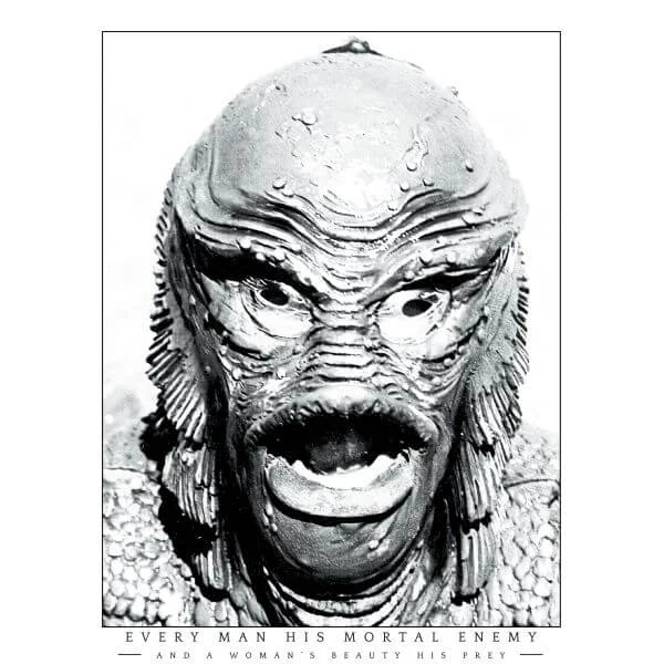 Universal Monsters Der Schrecken Vom Amazonas Portrait Damen T-Shirt - Weiß