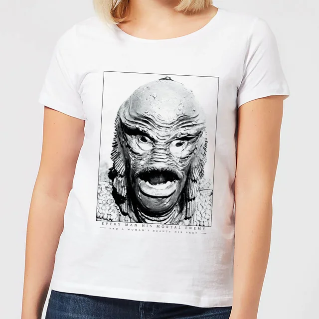 Universal Monsters Der Schrecken Vom Amazonas Portrait Damen T-Shirt - Weiß