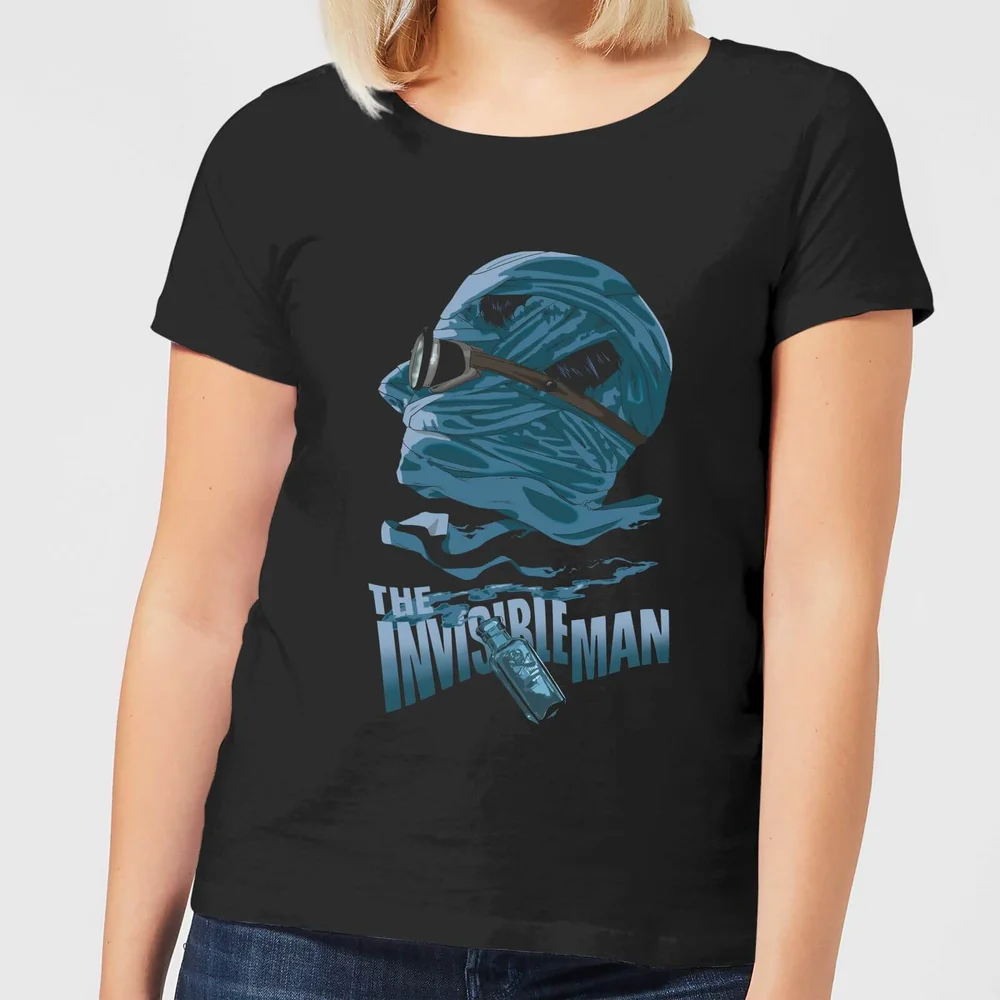 Universal Monsters The Invisible Man Illustrated Damen T-Shirt - Schwarz - S Bild 1