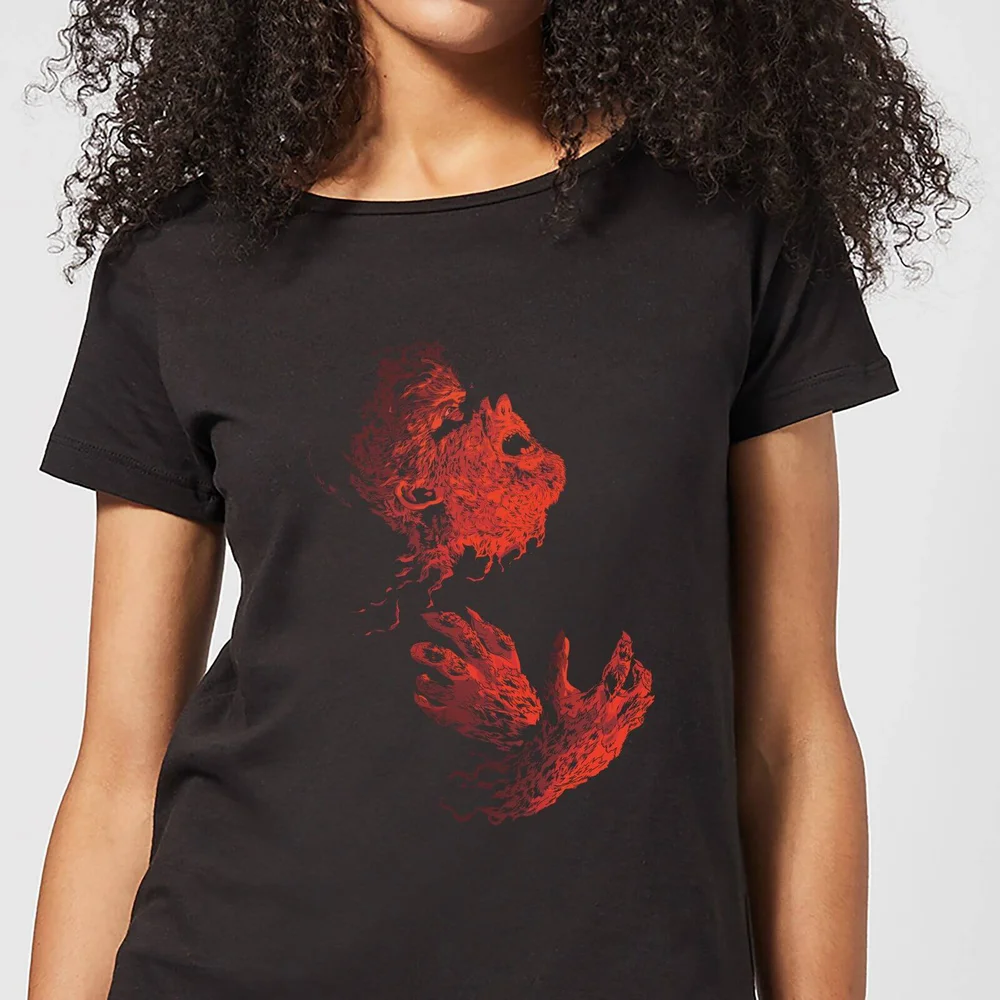 Universal Monsters Der Wolfsmensch Illustrated Damen T-Shirt - Schwarz - S Bild 1