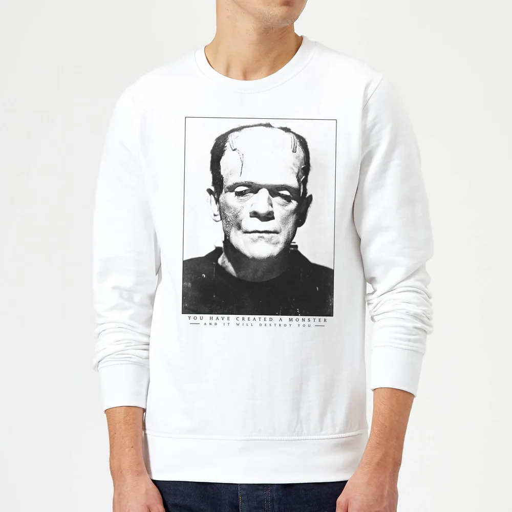 Universal Monsters Frankenstein Portrait Pullover - Weiß - S Bild 1