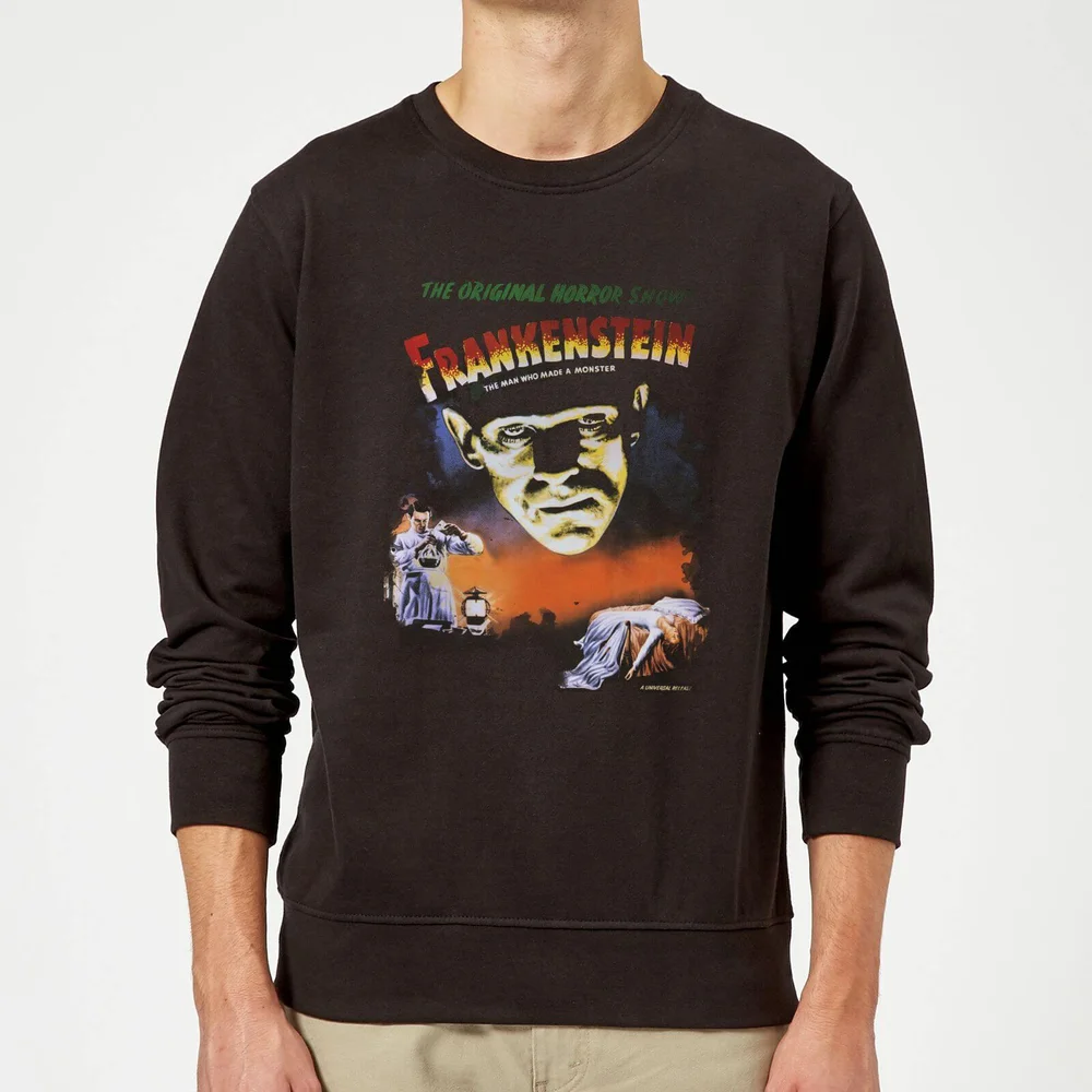 Universal Monsters Frankenstein Vintage Poster Pullover - Schwarz - S Bild 1
