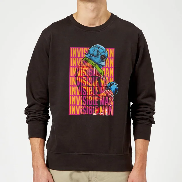 Universal Monsters Invisible Man Retro Pullover - Schwarz