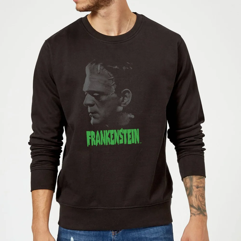 Universal Monsters Frankenstein Grauscale Pullover - Schwarz - S Bild 1