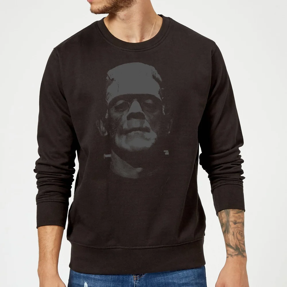 Universal Monsters Frankenstein Schwarz And Weiß Pullover - Schwarz - S Bild 1