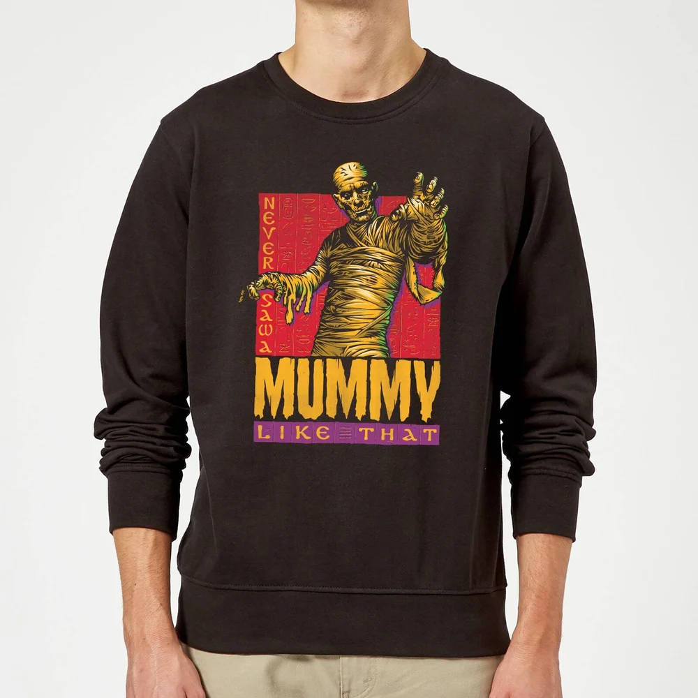 Universal Monsters Die Mumie Retro Pullover - Schwarz - S Bild 1
