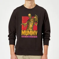 Universal Monsters Die Mumie Retro Pullover - Schwarz