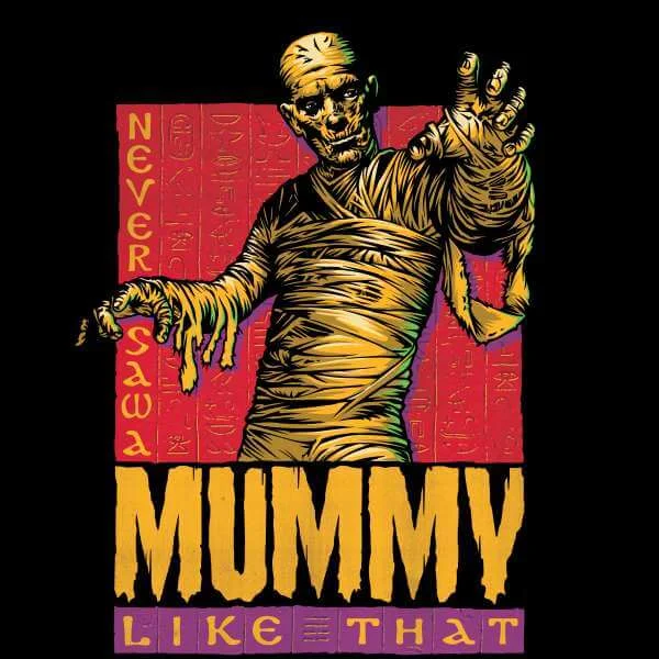 Universal Monsters Die Mumie Retro Pullover - Schwarz