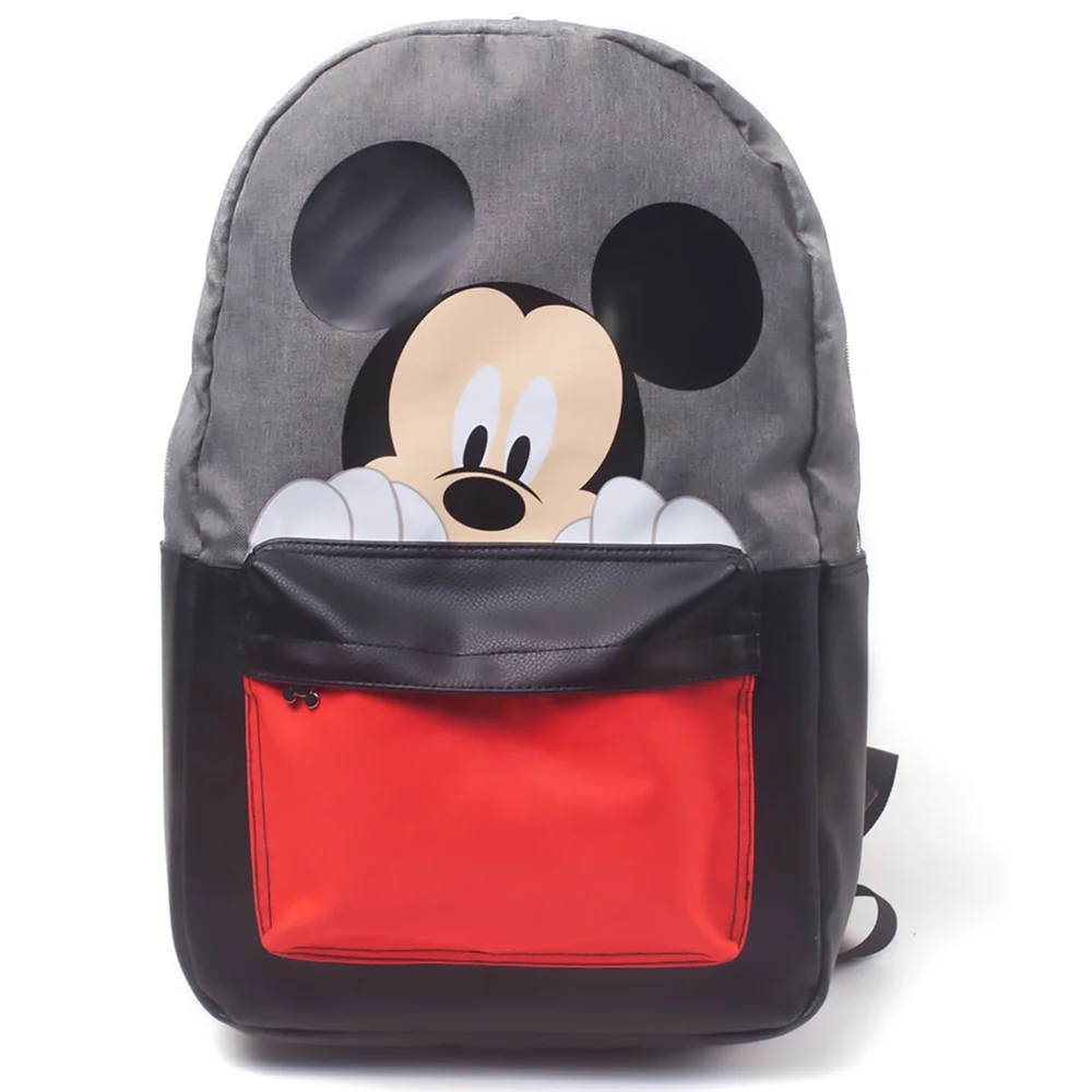 Disney Mickey Mouse Placement Printed Backpack - Black Bild 1