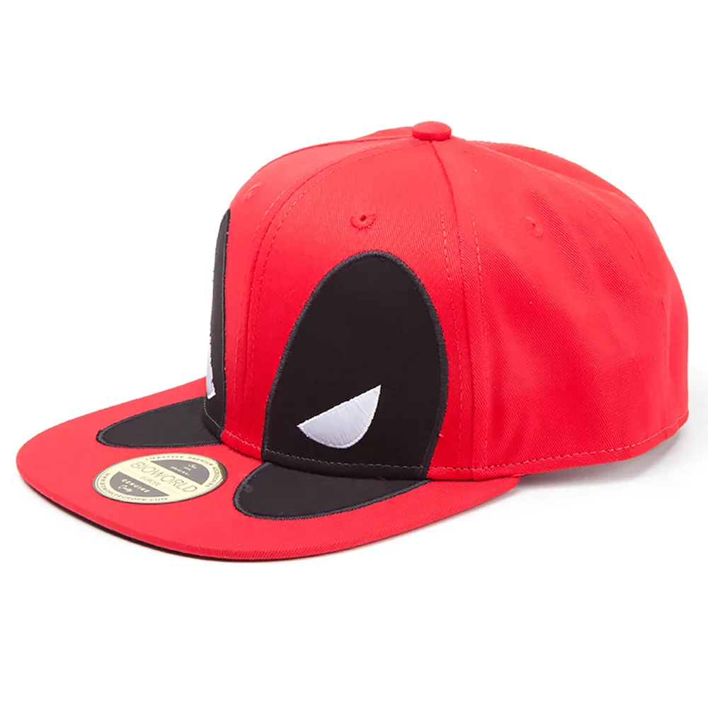 Marvel Deadpool Men's Big Face Snapback - Red Bild 1