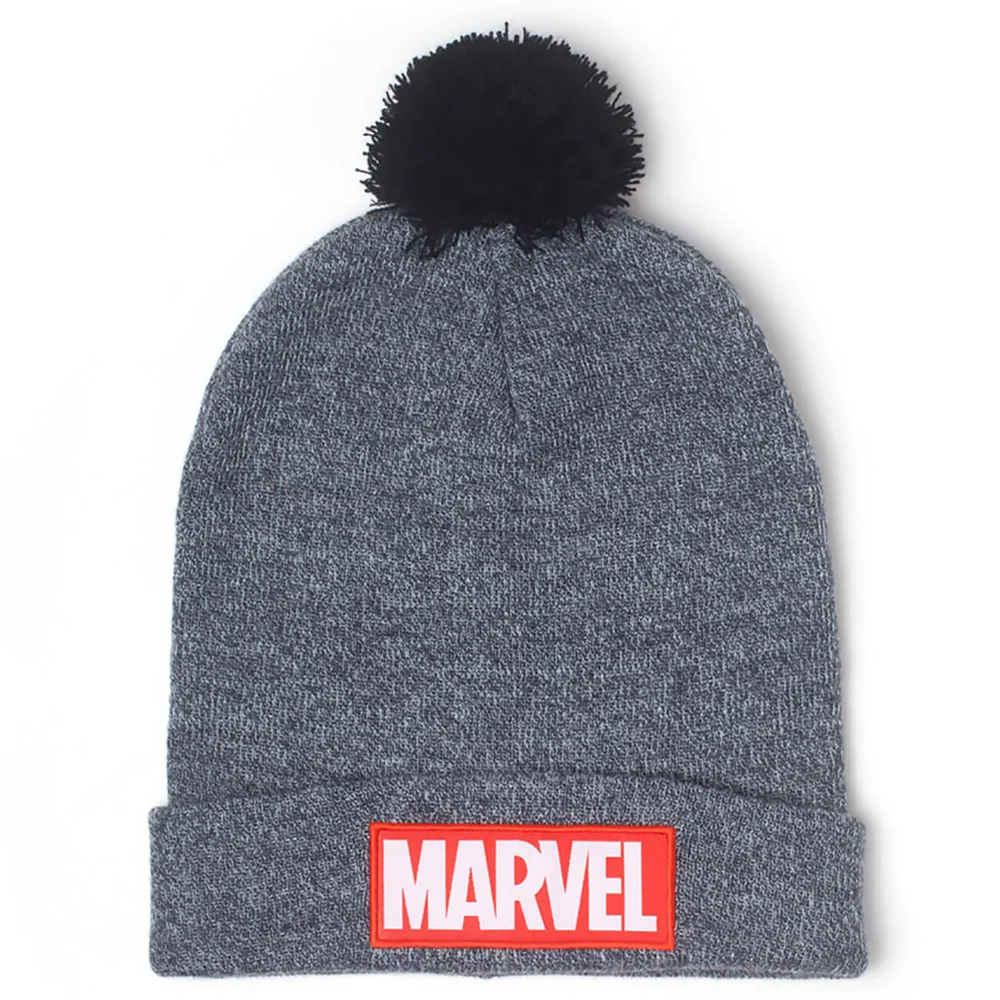 Marvel Men's Logo Beanie Hat - Grey Bild 1