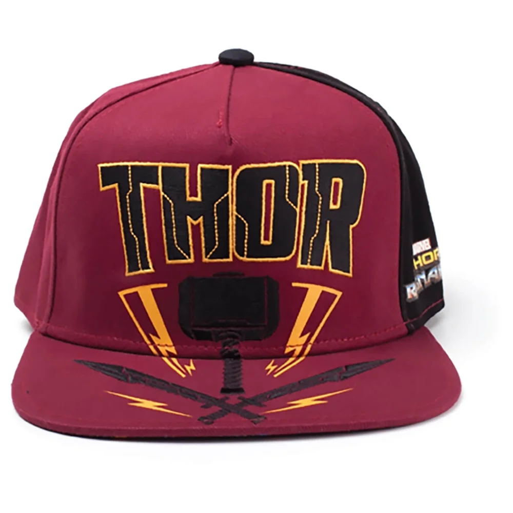 Marvel Thor Ragnarok Men's Thor Hammer Snapback - Red Bild 1