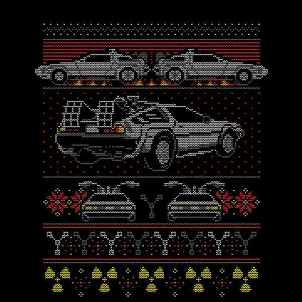 Zurück In Die Zukunft Back In Time For Christmas Damen T-Shirt - Schwarz