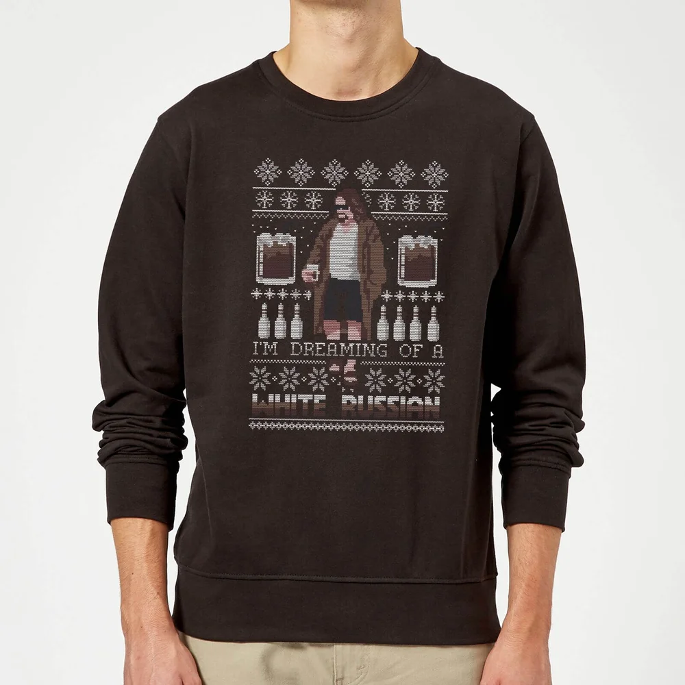 The Big Lebowski I'm Dreaming Of A White Russian Weihnachtspullover – Schwarz - S Bild 1