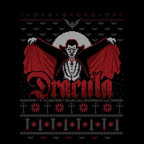 Universal Monsters Dracula Christmas Damen T-Shirt - Schwarz