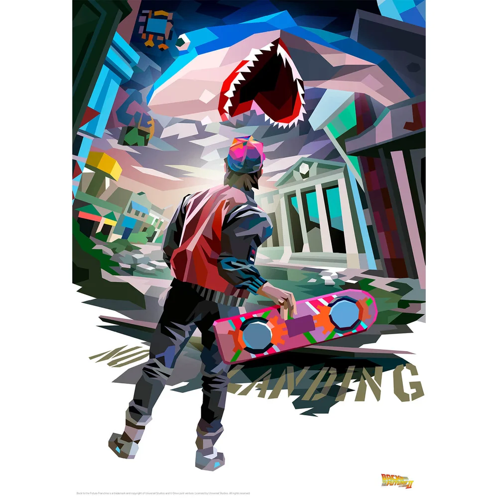Back to the Future Illustrative Limited Edition Art Print Bild 1