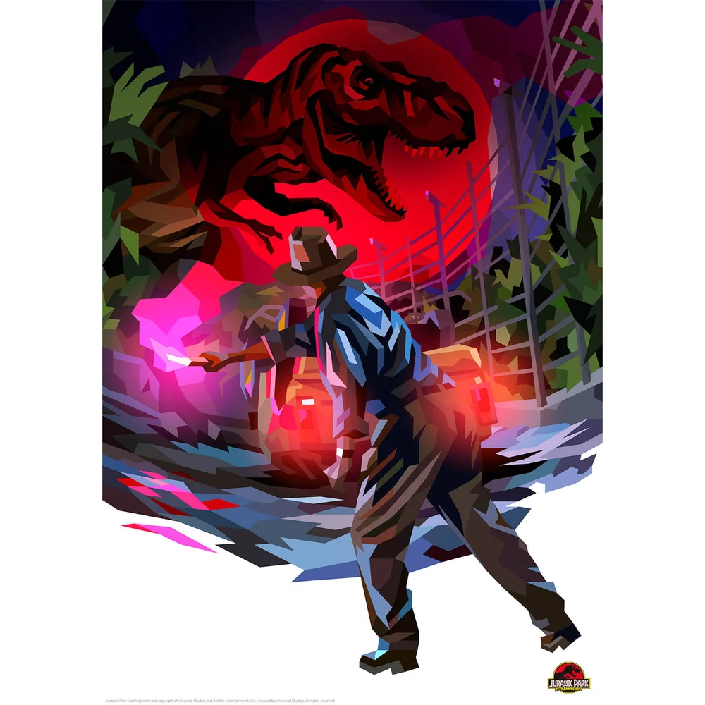 Jurassic Park Illustrative Limited Edition Art Print Bild 1