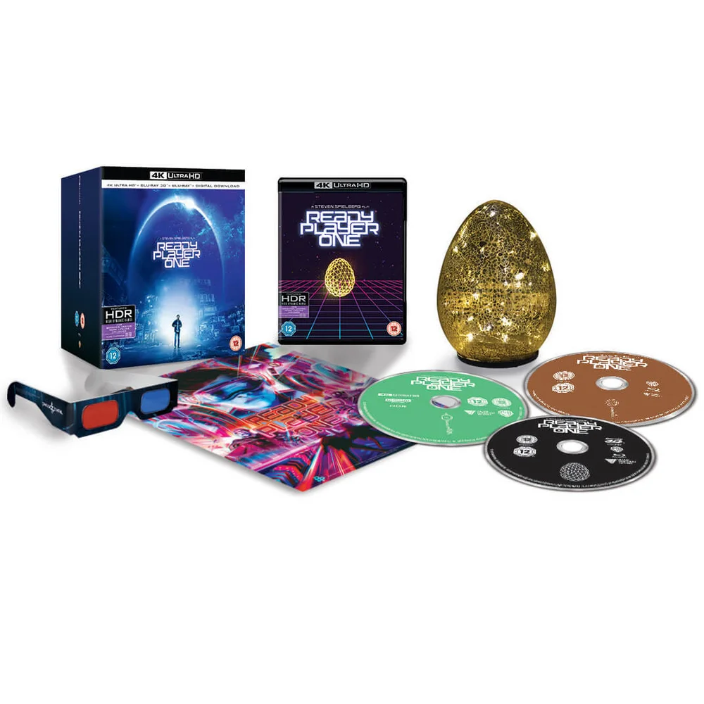 Ready Player One - 4K Ultra HD Zavvi Exklusive Sammeledition mit Ei Lampe (Inkl. 3D Blu-ray & Blu-ray) Bild 1