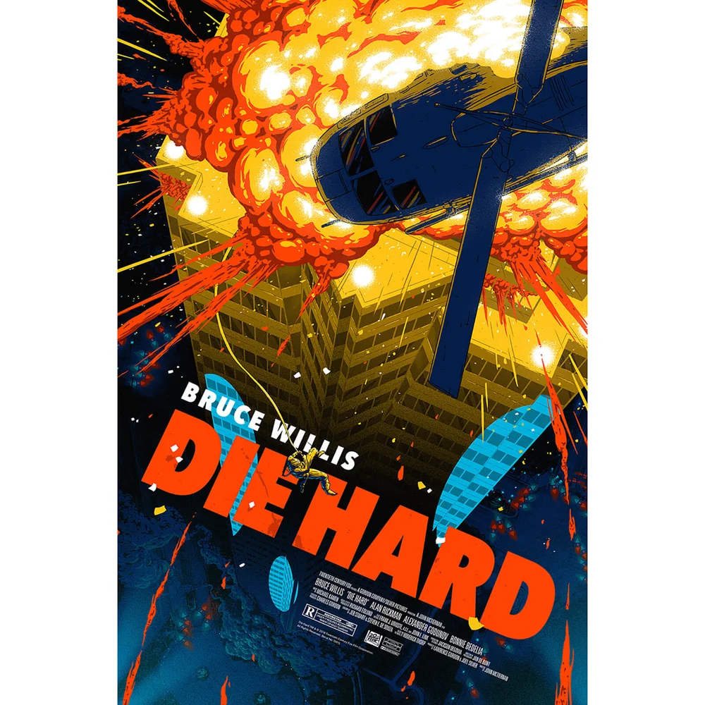 Die Hard Fine Art Offset 61 x 92 Cm Print von Florey - Zavvi UK Exklusiv Bild 1