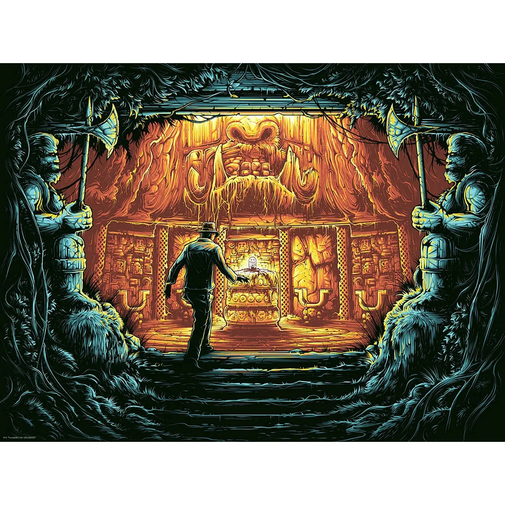 Indiana Jones "There is Nothing to Fear Here" Variant Silkscreen Print by Dan Mumford Bild 1