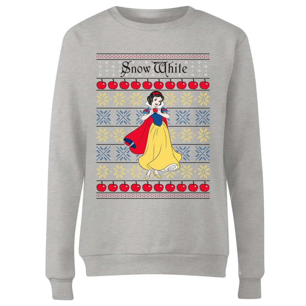 Disney Classic Schneewittchen Damen Weihnachtspullover - Grau - 3XL Bild 1