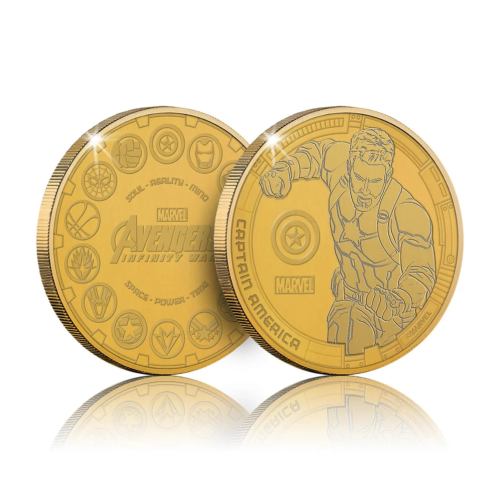 Marvel Infinity War Sammelmünze: Captain America - Zavvi Exklusiv (1000 Exemplare) Bild 1