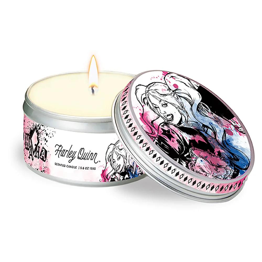 DC Comics (Large) Scented Tin Candle - Harley Quinn Bild 1