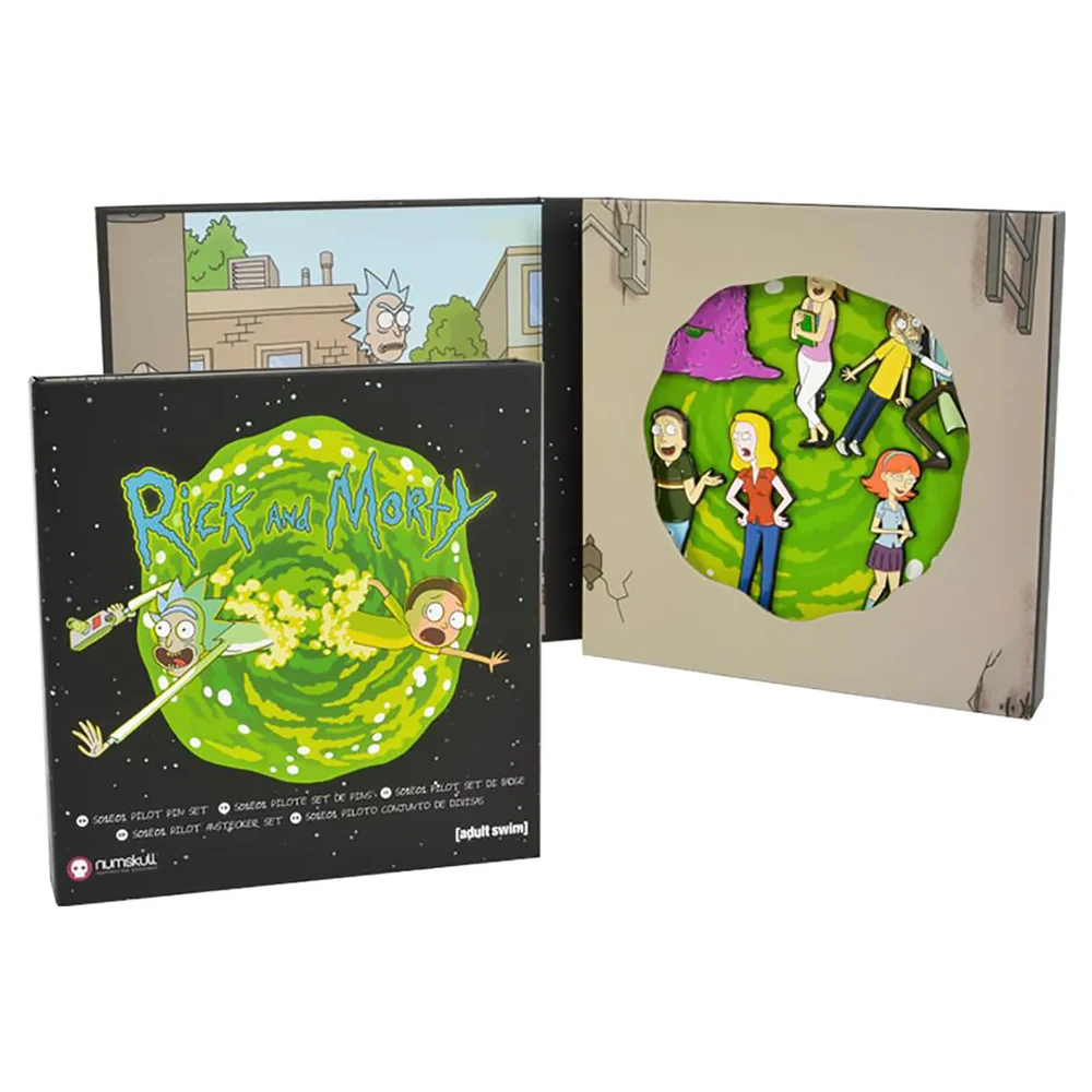 Offizielles Rick and Morty-Ansteckerset Bild 1