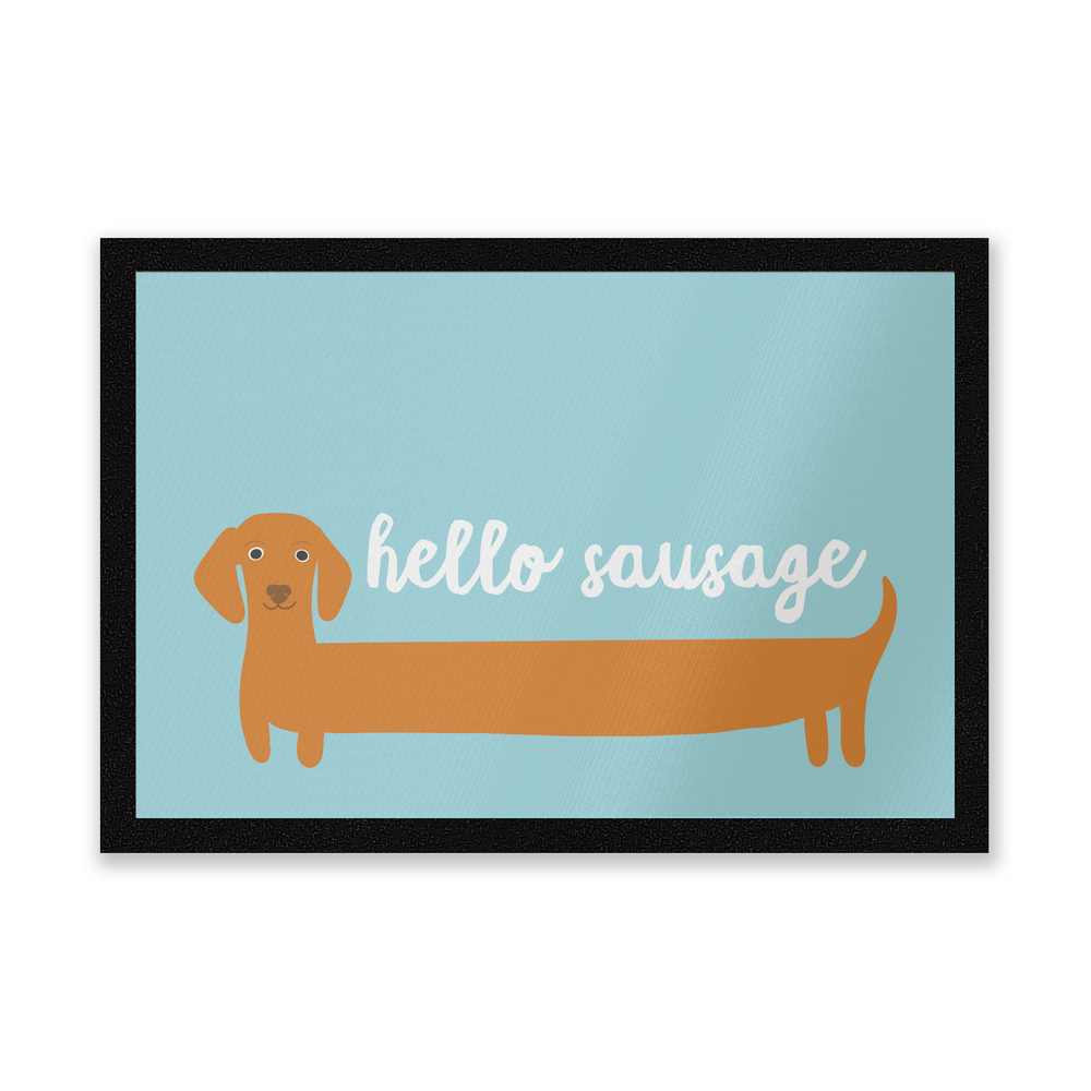 Hello Sausage Dachshund Entrance Mat Bild 1