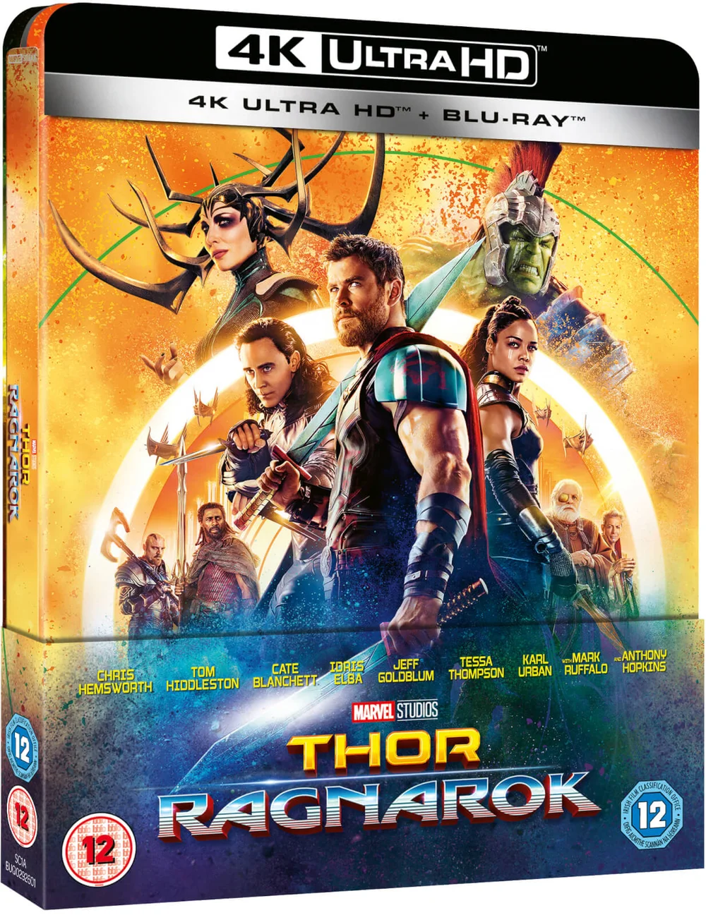 Thor 3: Tag der Entscheidung 4K Ultra HD - Zavvi Exklusives Lentikuläre Edition SteelBook (Inkl. 2D Blu-ray) Bild 1
