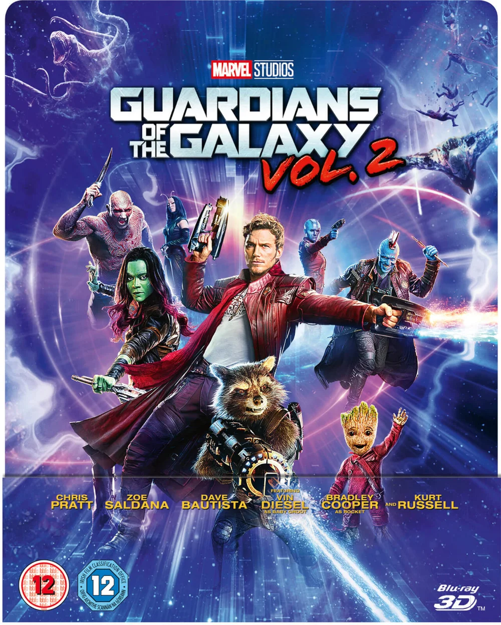 Guardians of the Galaxy Vol. 2 3D - Zavvi Exclusive Lenticular Edition SteelBook (inkl. 2D Blu-ray) Bild 1