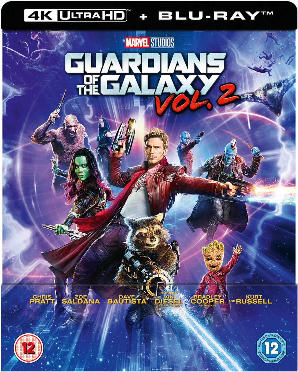 Guardians of the Galaxy Vol. 2 4K Ultra HD - Zavvi Exclusive Lenticular Edition SteelBook (inkl. 2D Blu-ray) Bild 1