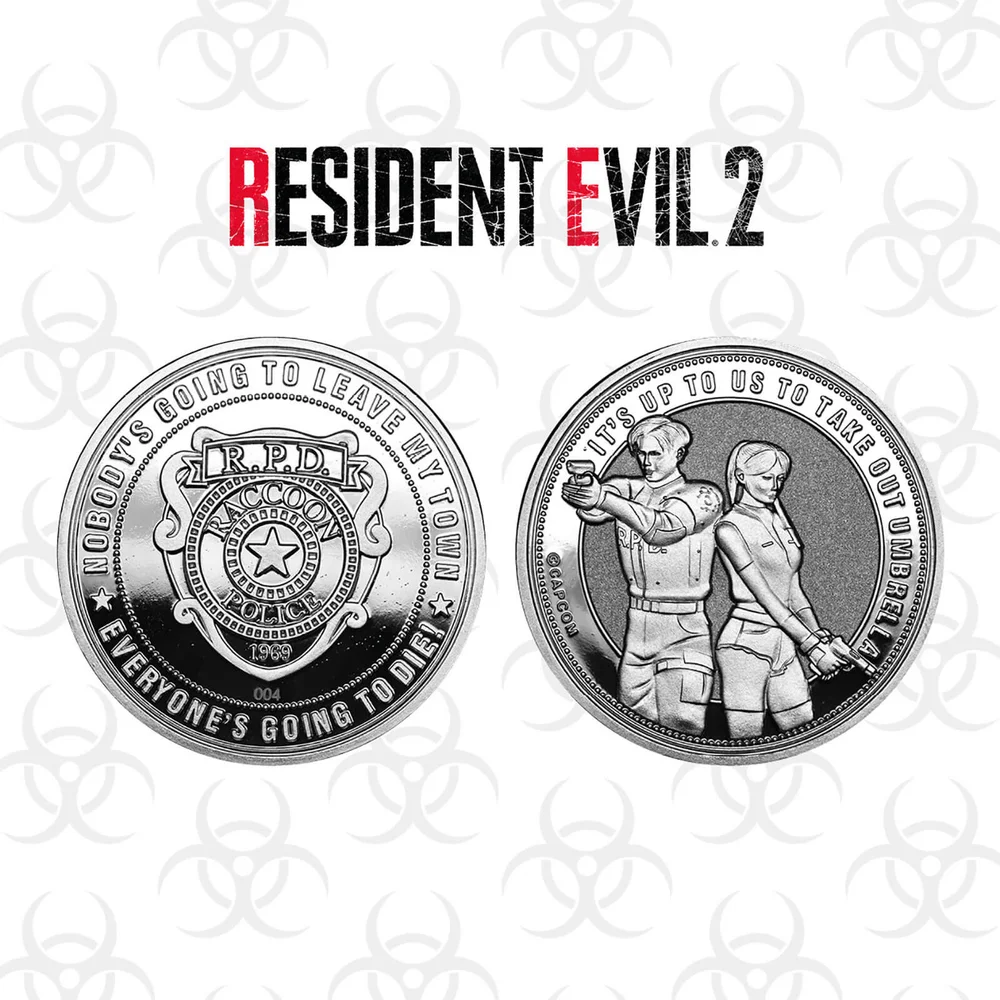 Resident Evil 2 Sammlermünze in limitierter Auflage: Silbervariante Bild 1