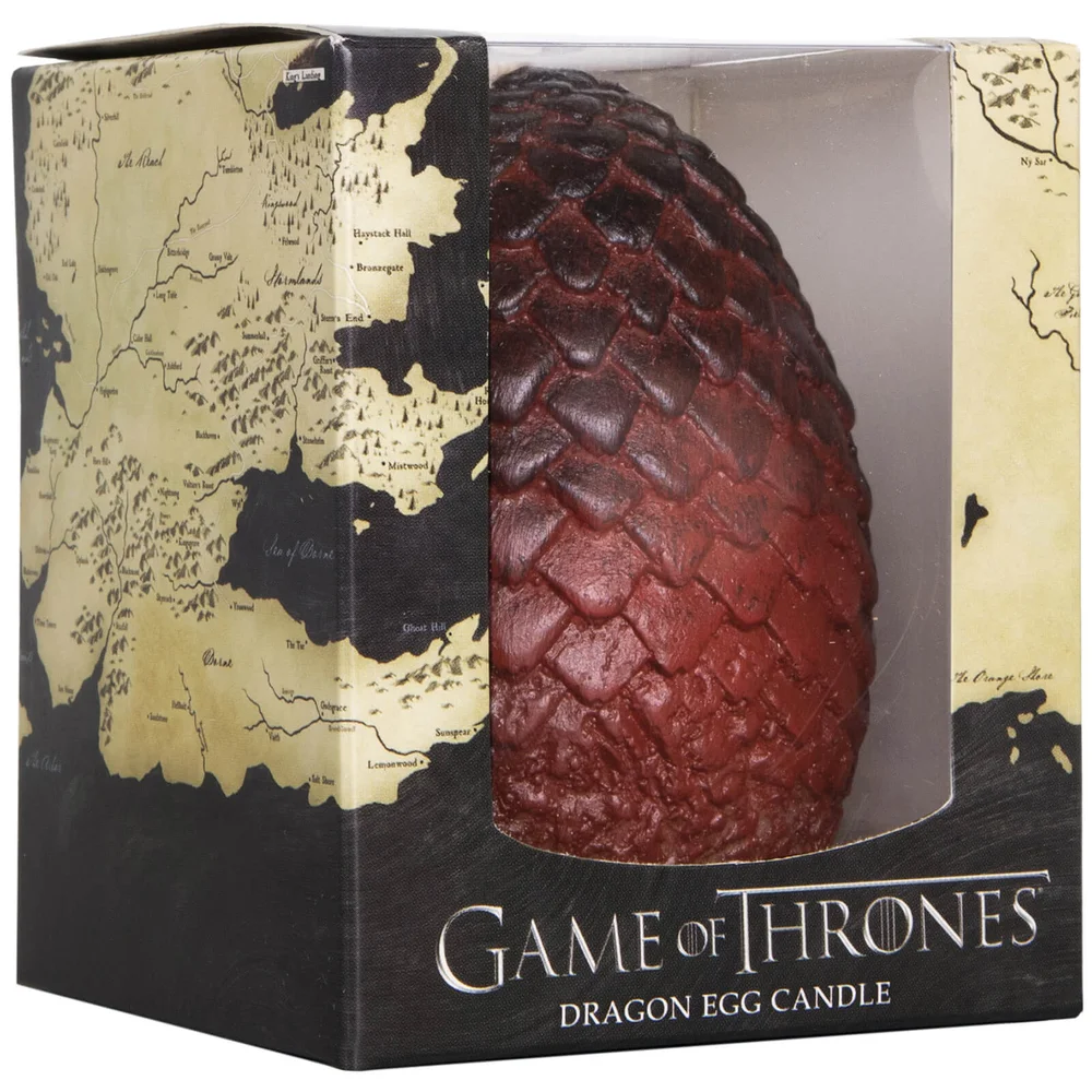 Game of Thrones Geformte Kerze Ei - Rot Bild 1