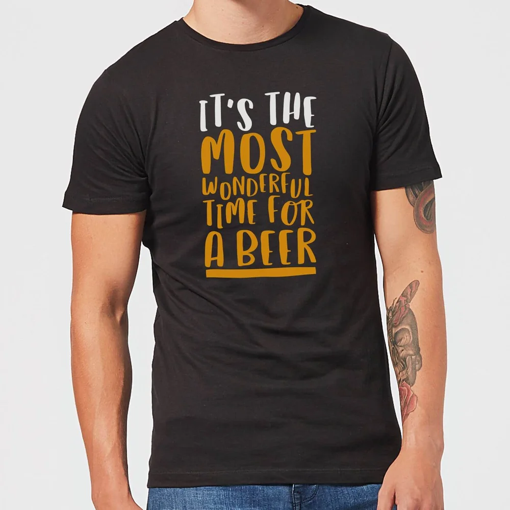 It's The Most Wonderful Time for A Beer Men's Christmas T-Shirt - Black - S Bild 1