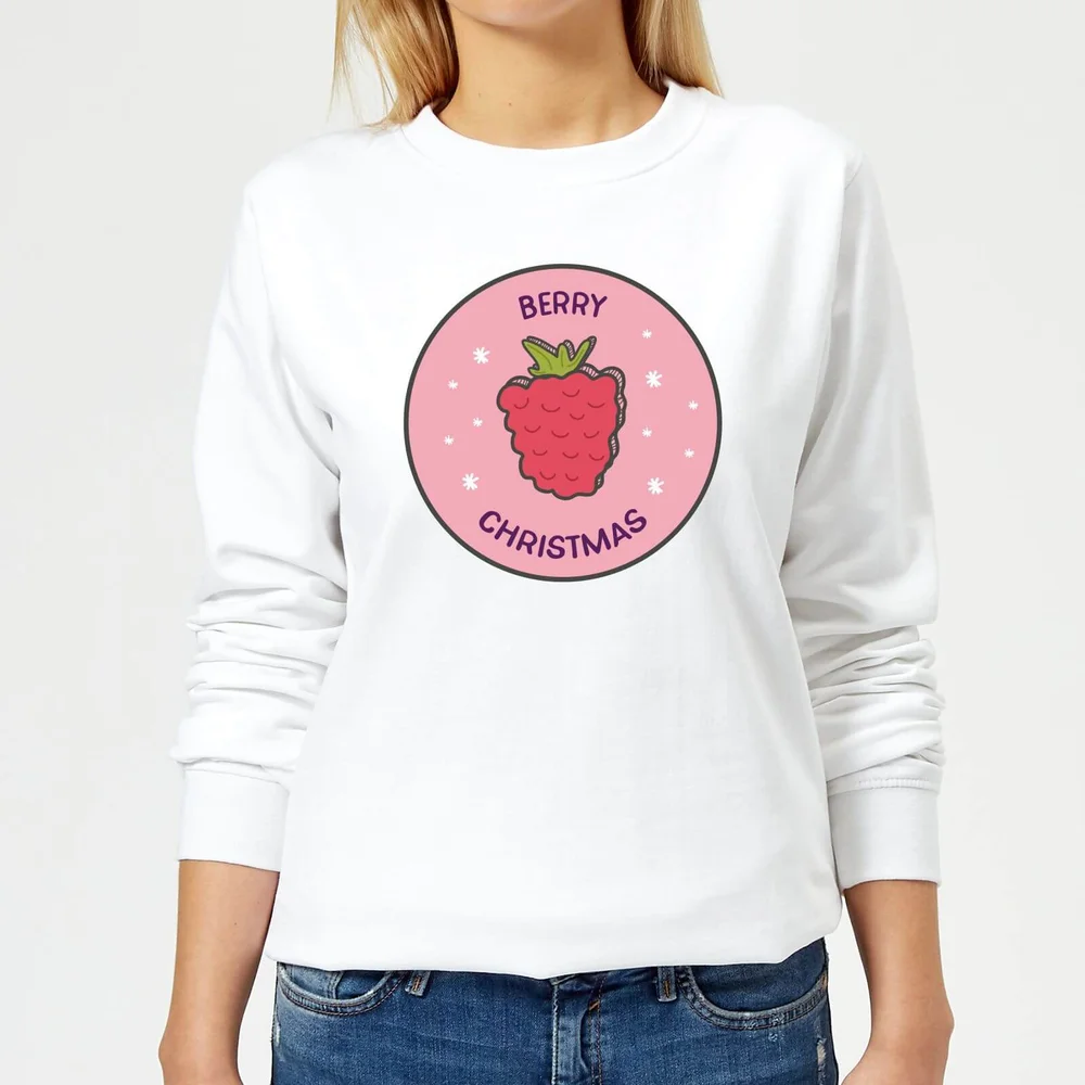 Berry Christmas Women's Christmas Sweatshirt - White - XS - Weiß Bild 1