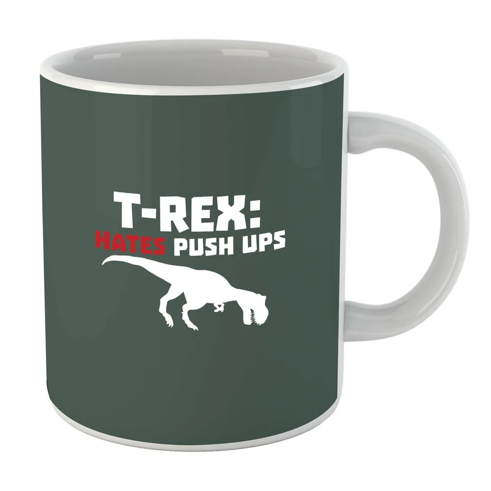 T-Rex Hates Pushups Mug Bild 1