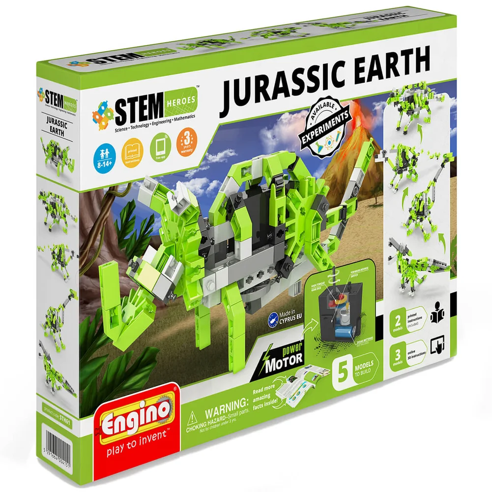 Engino Stem Heroes Jurassic Earth Motorized Vehicles Bild 1
