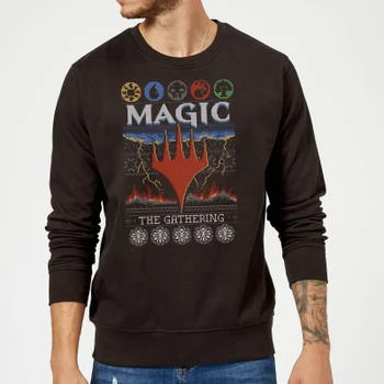 Magic The Gathering Colours Of Magic Knit Weihnachtspullover – Schwarz
