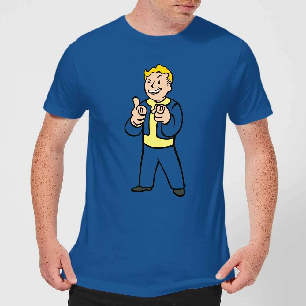 Fallout Vault Boy Herren T-Shirt - Royal Blau - S - Royal Blue Bild 1