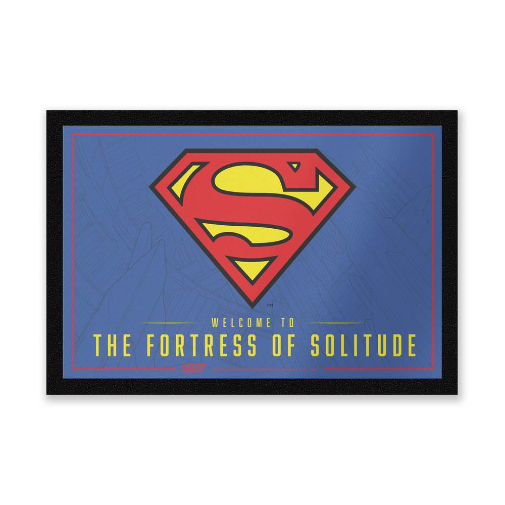 DC Comics Welcome To The Fortress Of Solitude Entrance Mat Bild 1