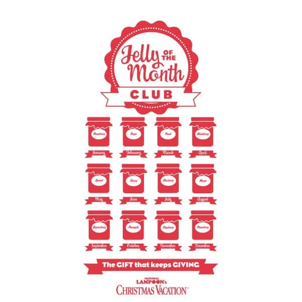 National Lampoon Jelly Of The Month Club Damen Christmas T-Shirt - Weiß