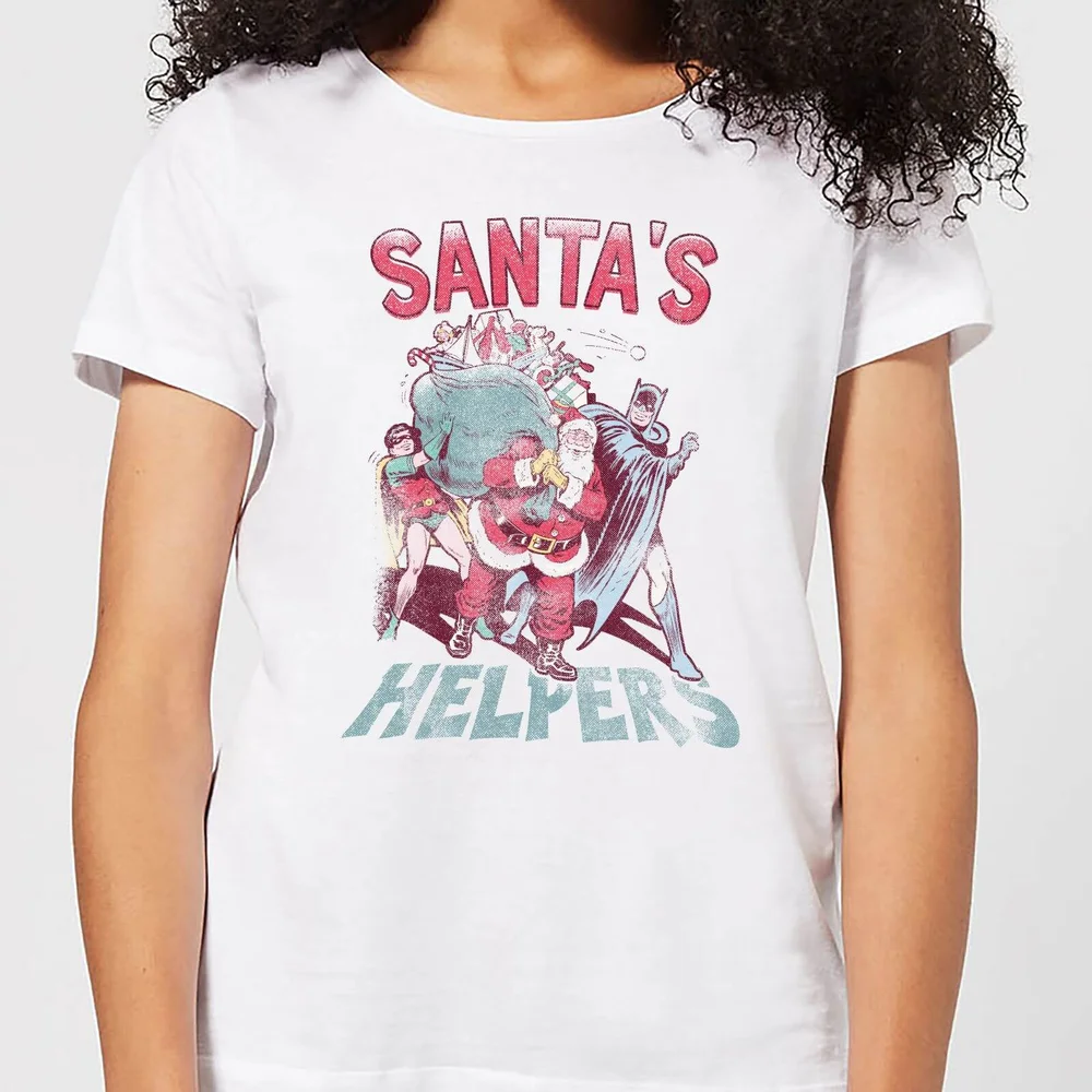 DC Santa's Helpers Damen Christmas T-Shirt - Weiß - XS Bild 1